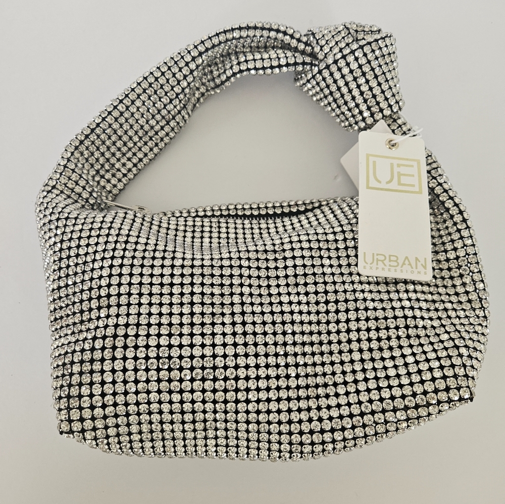 Elegant Silver Women's Evening Bag - Material: Rhinestones -NEW YEARS EVE!!!! - Picture 4 of 6